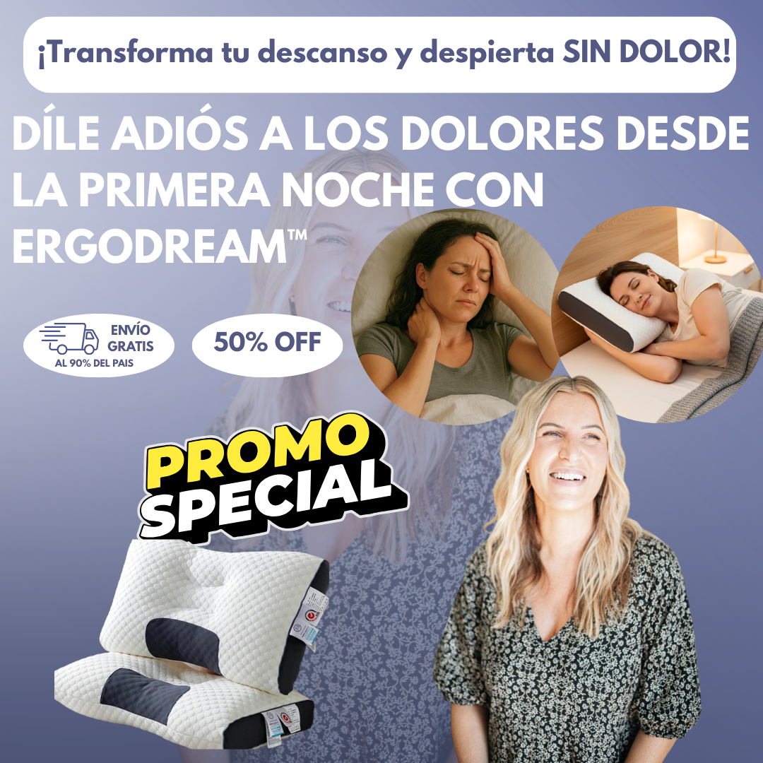 Alivio inmediato✅Almohada Cervical ErgoDream™