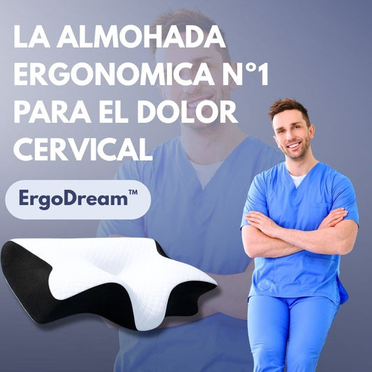 Almohada ergonómica ErgoDream™: Alivio inmediato✅